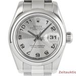 Rolex Lady-Datejust 179160 (Unknown (random serial)) - Silver dial 26 mm Steel case (8/8)