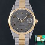 Rolex Oyster Perpetual Date 15203 (2000) - 34mm Goud/Staal (1/8)