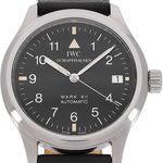 IWC Pilot Mark IW3241 (Unknown (random serial)) - Black dial 36 mm Steel case (1/5)