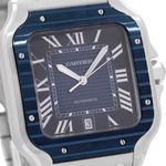 Cartier Santos WSSA0048 (2022) - Blue dial 40 mm Steel case (6/8)