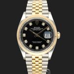 Rolex Datejust 36 126233 (2019) - Black dial 36 mm Gold/Steel case (2/8)