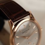 Patek Philippe Calatrava 5196R-001 (2020) - Zilver wijzerplaat 37mm Roségoud (5/8)