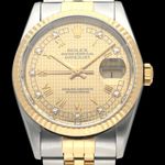 Rolex Datejust 36 16233G (1999) - 36mm Goud/Staal (1/7)