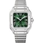 Cartier Santos WSSA0061 (2025) - Green dial 35 mm Steel case (1/1)