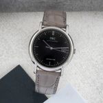 IWC Portofino Automatic IW353304 (2005) - Zwart wijzerplaat 38mm Staal (1/8)