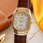 Rolex Cellini 6633 (Unknown (random serial)) - Silver dial 29 mm Yellow Gold case (3/8)