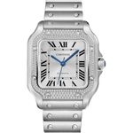 Cartier Santos W4SA0005 (2026) - Zilver wijzerplaat 42mm Staal (1/1)