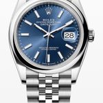 Rolex Datejust 36 126200 (2022) - Blue dial 36 mm Steel case (1/2)