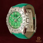 Rolex Daytona 116519 (2004) - Green dial 40 mm White Gold case (2/8)