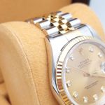 Rolex Datejust 36 16233 (1999) - Champagne dial 36 mm Gold/Steel case (5/8)