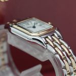 Cartier Panthère W2PN0006 (2021) - White dial 30 mm Gold/Steel case (7/8)