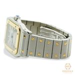 Cartier Santos Galbée W20011C4 (2000) - Silver dial 29 mm Gold/Steel case (5/8)