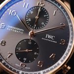 IWC Portuguese Chronograph IW371610 (2021) - Grey dial 41 mm Red Gold case (5/6)