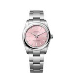 Rolex Oyster Perpetual 34 124200 (2024) - Roze wijzerplaat 28mm Staal (1/8)