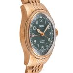 Oris Big Crown Pointer Date 01 754 7741 3167-07 8 20 01 (Unknown (random serial)) - Green dial 40 mm Bronze case (6/8)