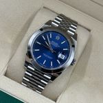 Rolex Datejust 41 126300 (2024) - Blauw wijzerplaat 41mm Staal (8/8)