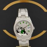 Rolex Datejust 41 126300 (2021) - Diamant wijzerplaat 41mm Staal (1/7)