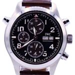 IWC Pilot Spitfire Chronograph IW371808 (2020) - Bruin wijzerplaat 44mm Staal (1/1)