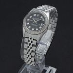 Rolex Lady-Datejust 79174 (2003) - Zwart wijzerplaat 26mm Staal (2/7)