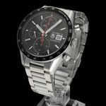 TAG Heuer Carrera Calibre 16 CV201AK (2016) - Black dial 41 mm Steel case (2/8)