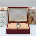Rolex Lady-Datejust 69173 (1995) - Blue dial 26 mm Gold/Steel case (2/8)