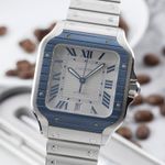 Cartier Santos WSSA0047 (Onbekend (willekeurig serienummer)) - Grijs wijzerplaat 40mm Staal (3/8)