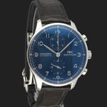 IWC Portuguese Chronograph IW371491 (2018) - Blue dial 41 mm Steel case (4/8)