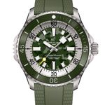 Breitling Superocean 46 E10379D31L1S1 (2024) - Green dial 47 mm Titanium case (1/1)