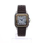 Cartier Santos 2961 (1990) - Wit wijzerplaat 29mm Goud/Staal (1/8)