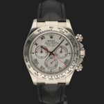 Rolex Daytona 116519 (2005) - Silver dial 40 mm White Gold case (3/8)
