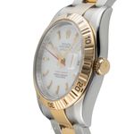 Rolex Datejust Turn-O-Graph 116263 (Unknown (random serial)) - White dial 36 mm Gold/Steel case (5/8)