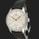 IWC Portuguese Automatic IW500114 (2016) - Zilver wijzerplaat 42mm Staal (1/8)