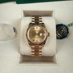 Rolex Lady-Datejust 279178 (2022) - Champagne dial 28 mm Yellow Gold case (3/8)