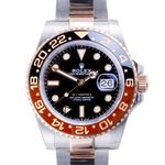 Rolex GMT-Master II 126711CHNR (2018) - Zwart wijzerplaat 40mm Goud/Staal (3/8)