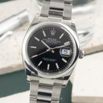 Rolex Datejust 36 126200 (Unknown (random serial)) - Black dial 36 mm Steel case (1/8)
