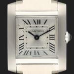 Cartier Tank Française WSTA0065 (2023) - Zilver wijzerplaat 21mm Staal (2/8)