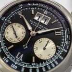 A. Lange & Söhne Datograph 403.035 (2000) - Black dial 39 mm Platinum case (8/8)