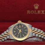 Rolex Lady-Datejust 69173 (1986) - Black dial 26 mm Gold/Steel case (3/8)