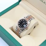 Rolex Datejust 36 126231 (Unknown (random serial)) - Black dial 36 mm Gold/Steel case (1/8)