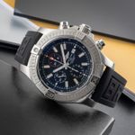 Breitling Super Avenger A13375 (Onbekend (willekeurig serienummer)) - Zwart wijzerplaat 48mm Staal (2/8)