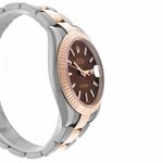 Rolex Datejust 41 126331 (2016) - Brown dial 41 mm Gold/Steel case (4/6)
