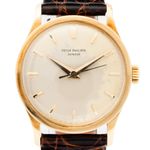 Patek Philippe Calatrava 570 (Unknown (random serial)) - Champagne dial 35 mm Yellow Gold case (1/12)