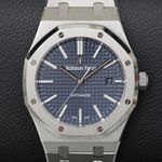 Audemars Piguet Royal Oak Selfwinding 15400ST.OO.1220ST.01 (2018) - Blauw wijzerplaat 41mm Staal (1/7)