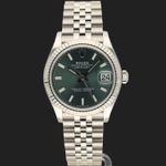 Rolex Datejust 31 278274 (2024) - Green dial 31 mm Steel case (3/8)