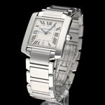 Cartier Tank Française 2302 (1998) - Silver dial 28 mm Steel case (2/8)