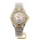 Breitling Cockpit Lady D67365 (2000) - Pearl dial 31 mm Gold/Steel case (2/7)