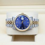 Rolex Datejust 36 16233 (1990) - Blauw wijzerplaat 36mm Goud/Staal (5/7)
