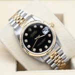 Rolex Datejust 31 68273 (1996) - Zwart wijzerplaat 31mm Goud/Staal (1/7)