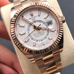 Rolex Sky-Dweller 326935 (2021) - Wit wijzerplaat 42mm Roségoud (8/8)