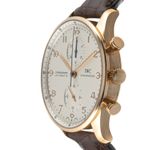 IWC Portuguese Chronograph IW371402 (Unknown (random serial)) - Silver dial 41 mm Rose Gold case (6/8)